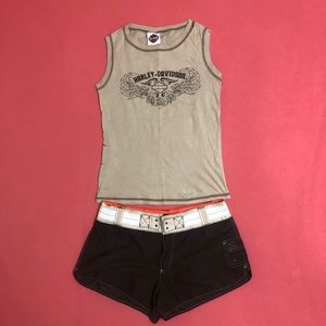 Harley-Davidson Tank & Matching Shorts